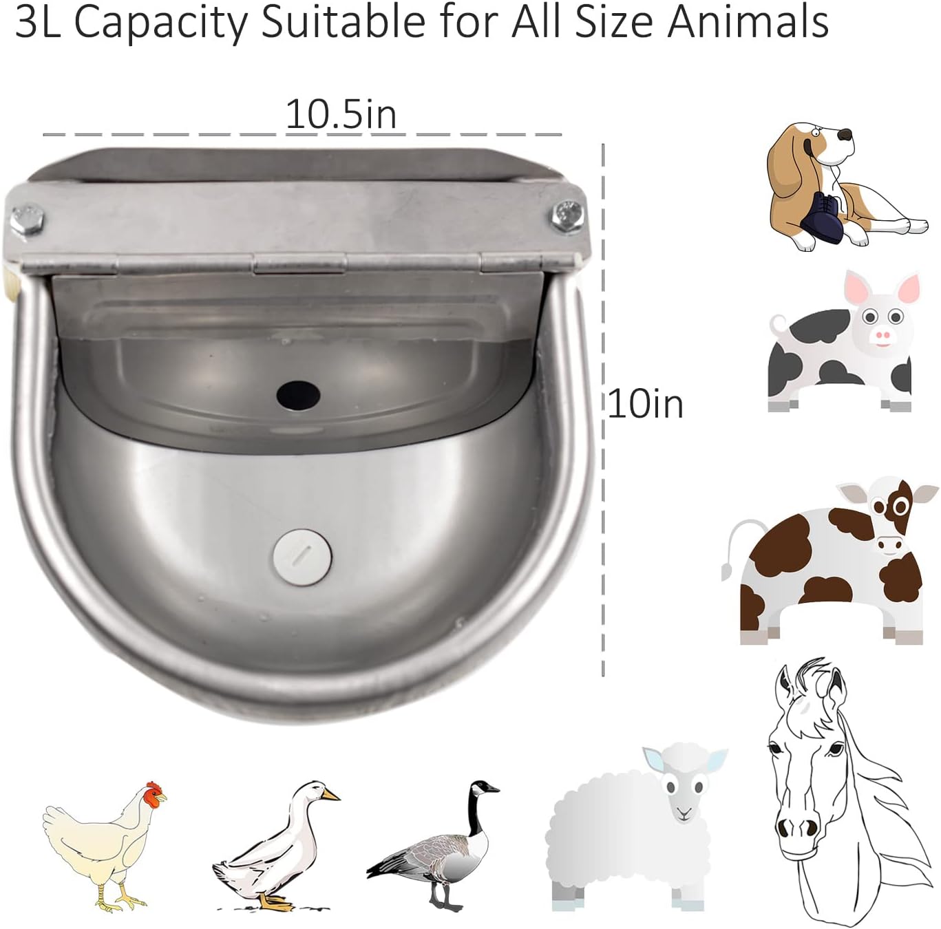 https://amzn.to/45V0oqk  Automatic Water Bowl Dispenser